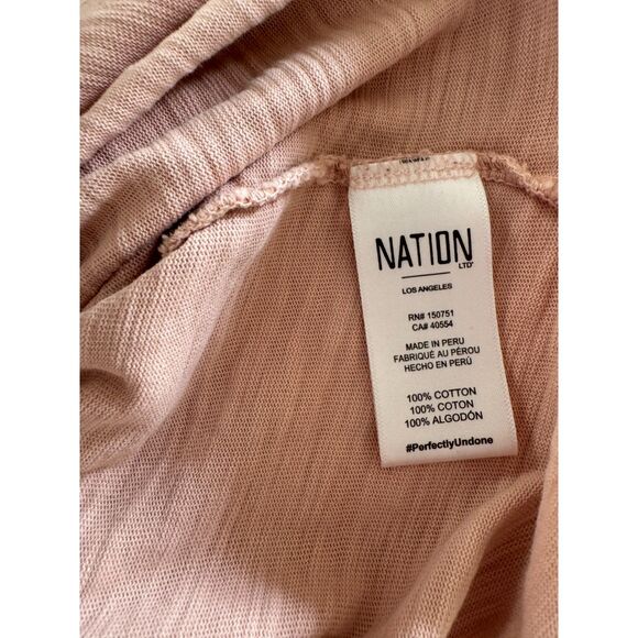 Nation LTD Mallory Flutter Sleeve Dress Small 100% Cotton Boho Chic Casual - Picture 7 of 7